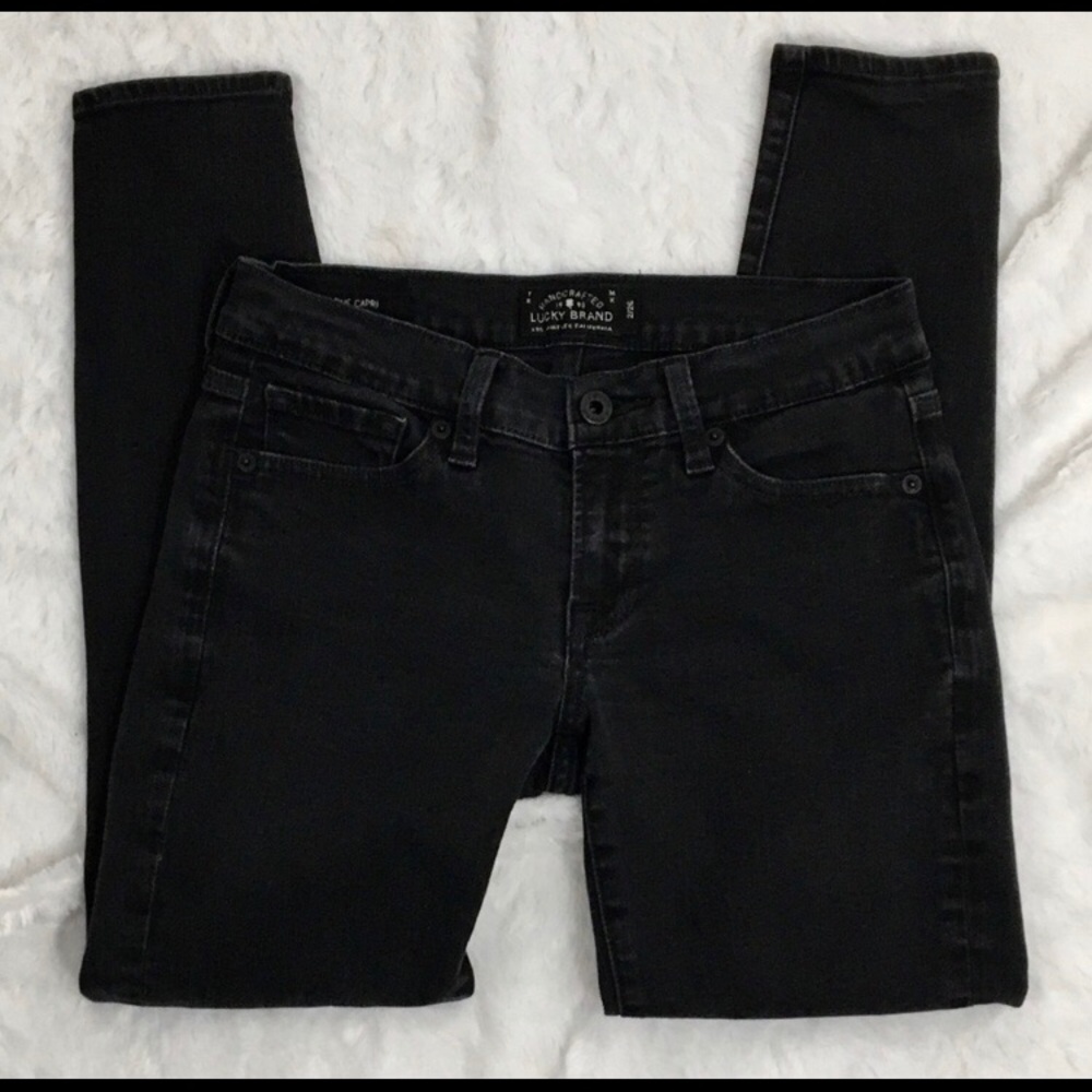 Lucky Brand Black Charlie Capri Low Rise Jeans